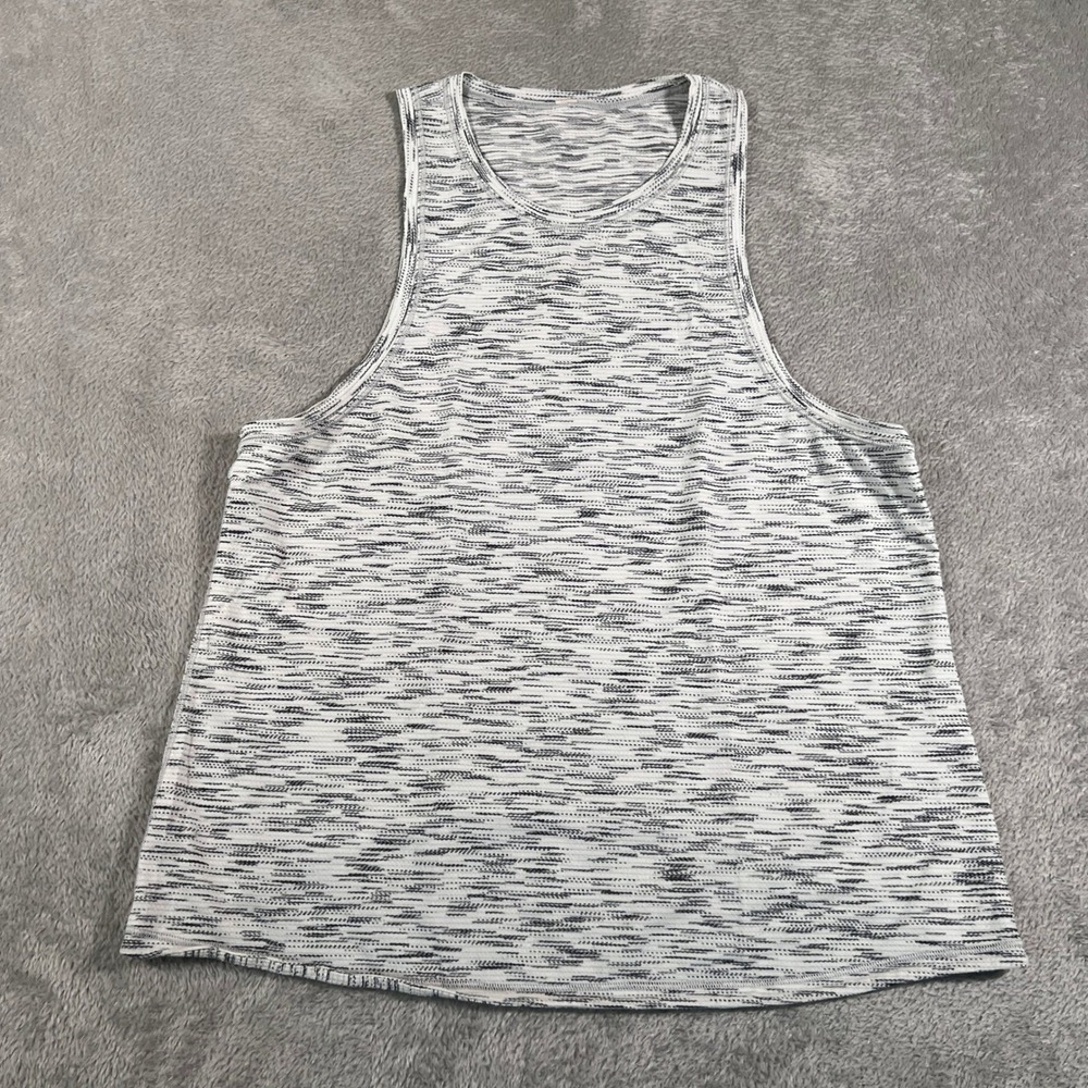 Lululemon Squad Goals Womens 4 Space Gray Athletic Tank Top Sleeveless Workout